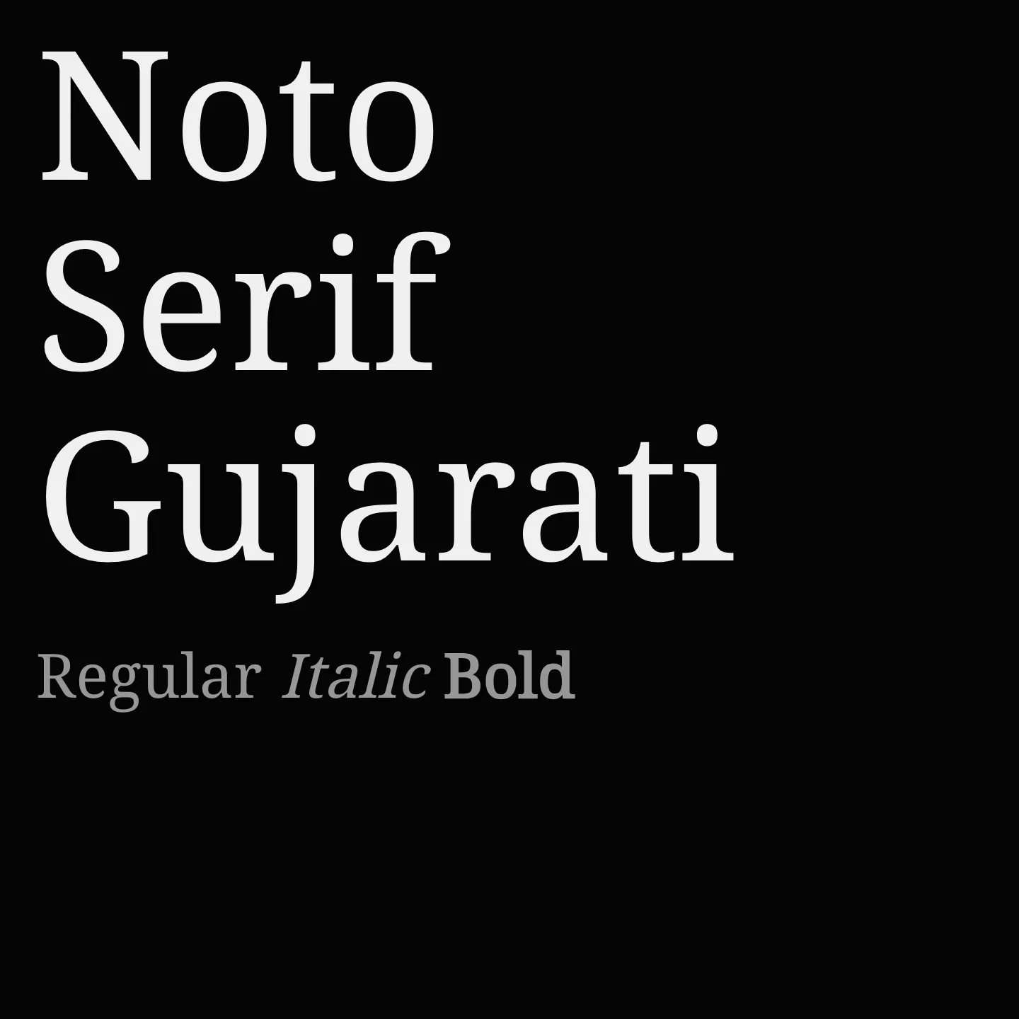 Noto Serif Gujarati
