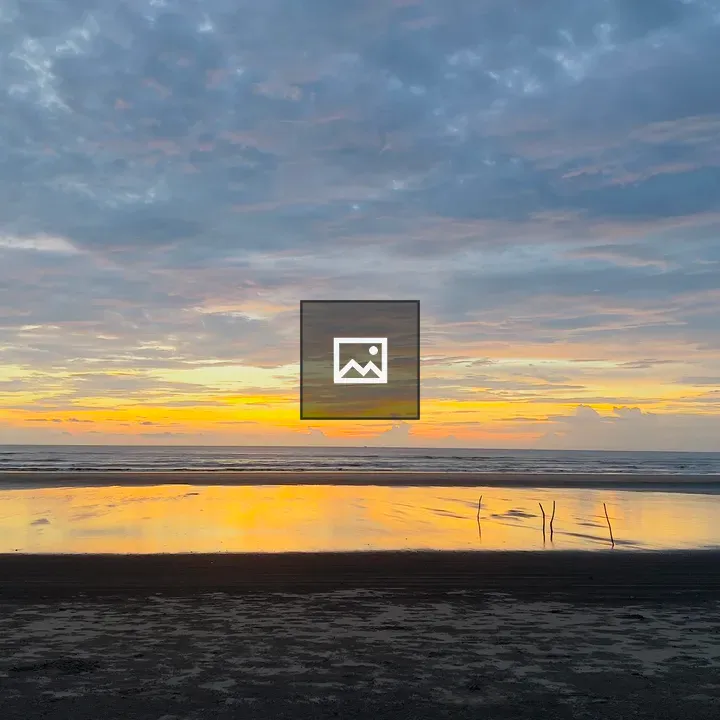 Sunset over Inani Beach