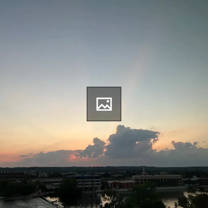 Crepuscular Rays Over Horizon