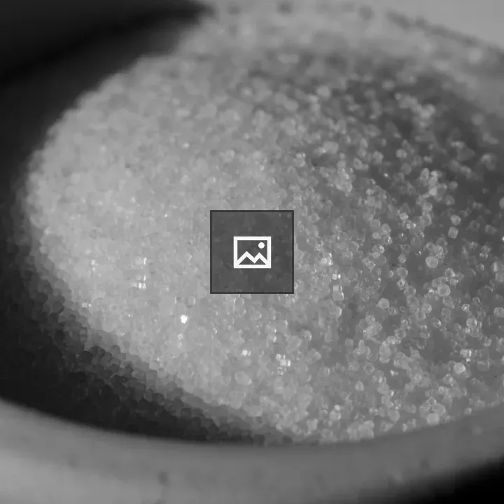 Salt cube on gray surface