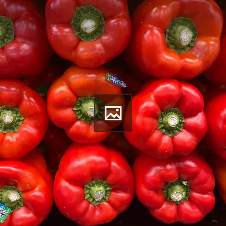 Red peppers in view