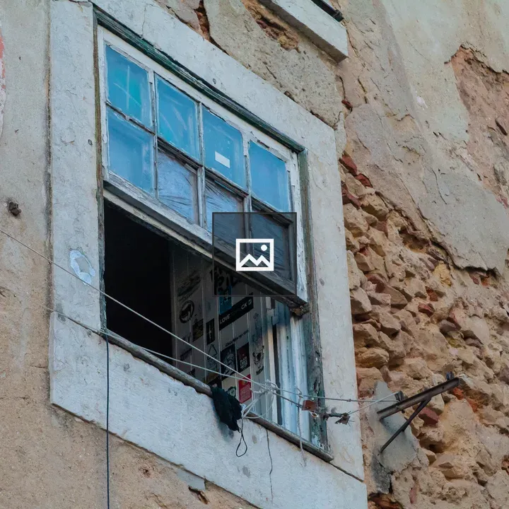 Open Window in Lisbon Building