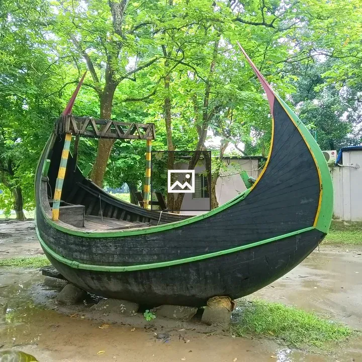 Old-fashioned fishing boat in Bangladesh