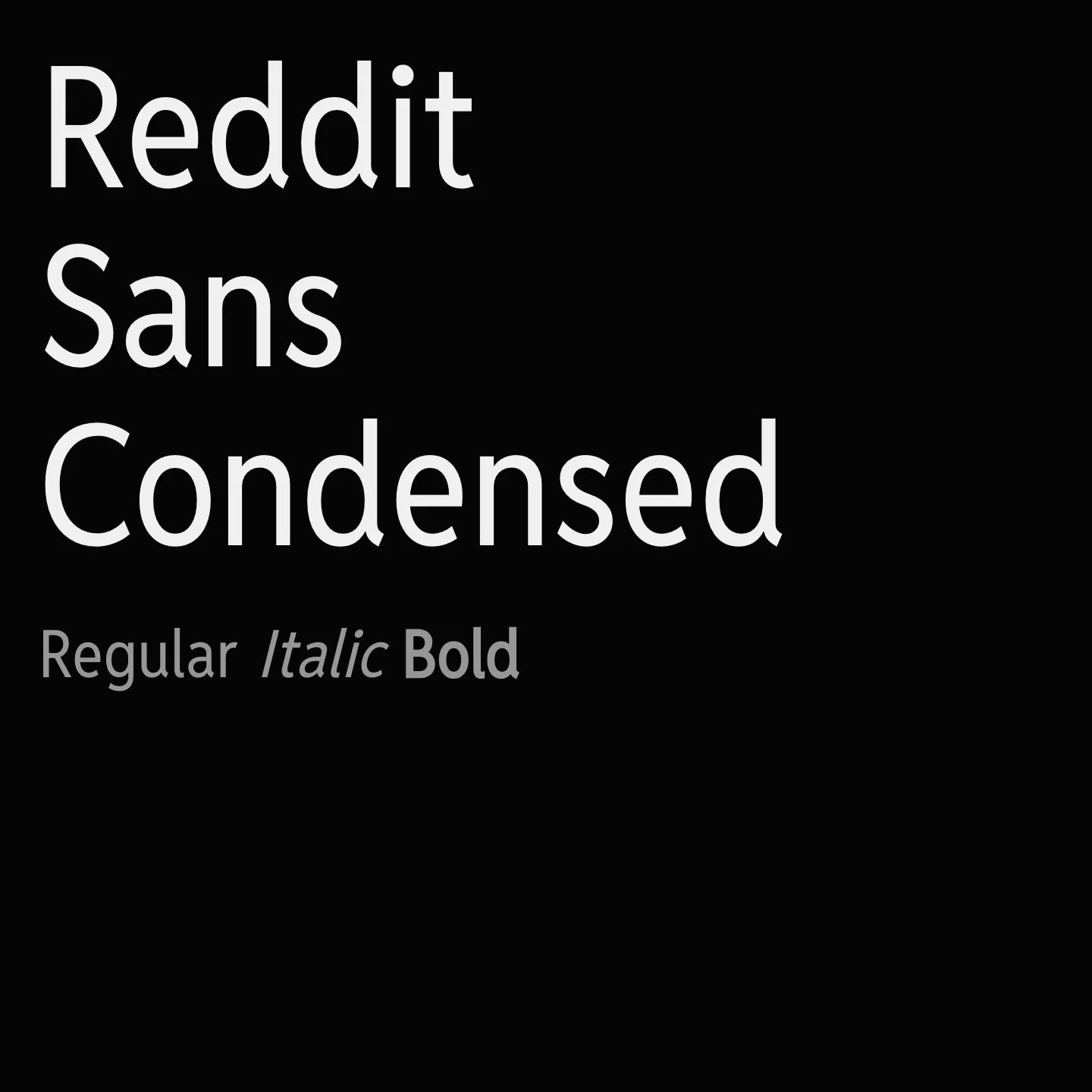 Reddit Sans Condensed