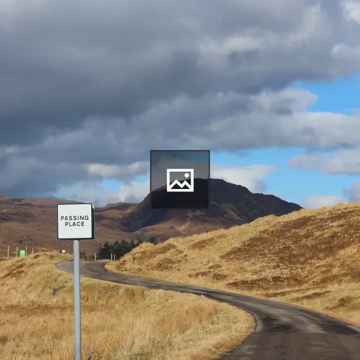 Scottish Highland Winding Road