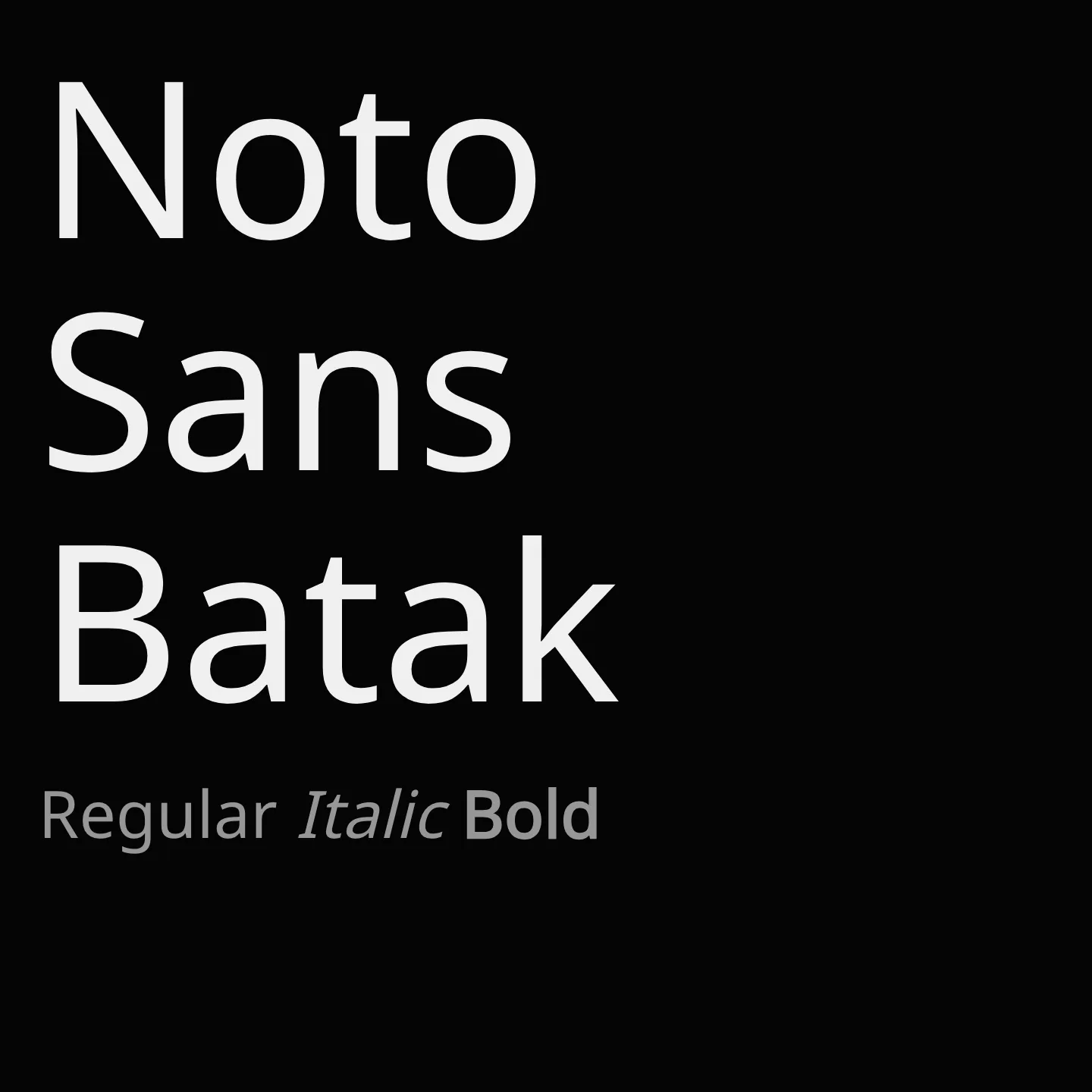 Noto Sans Batak