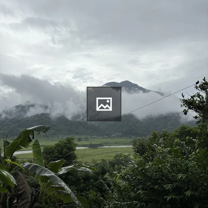 Lush hills and clouds landscape