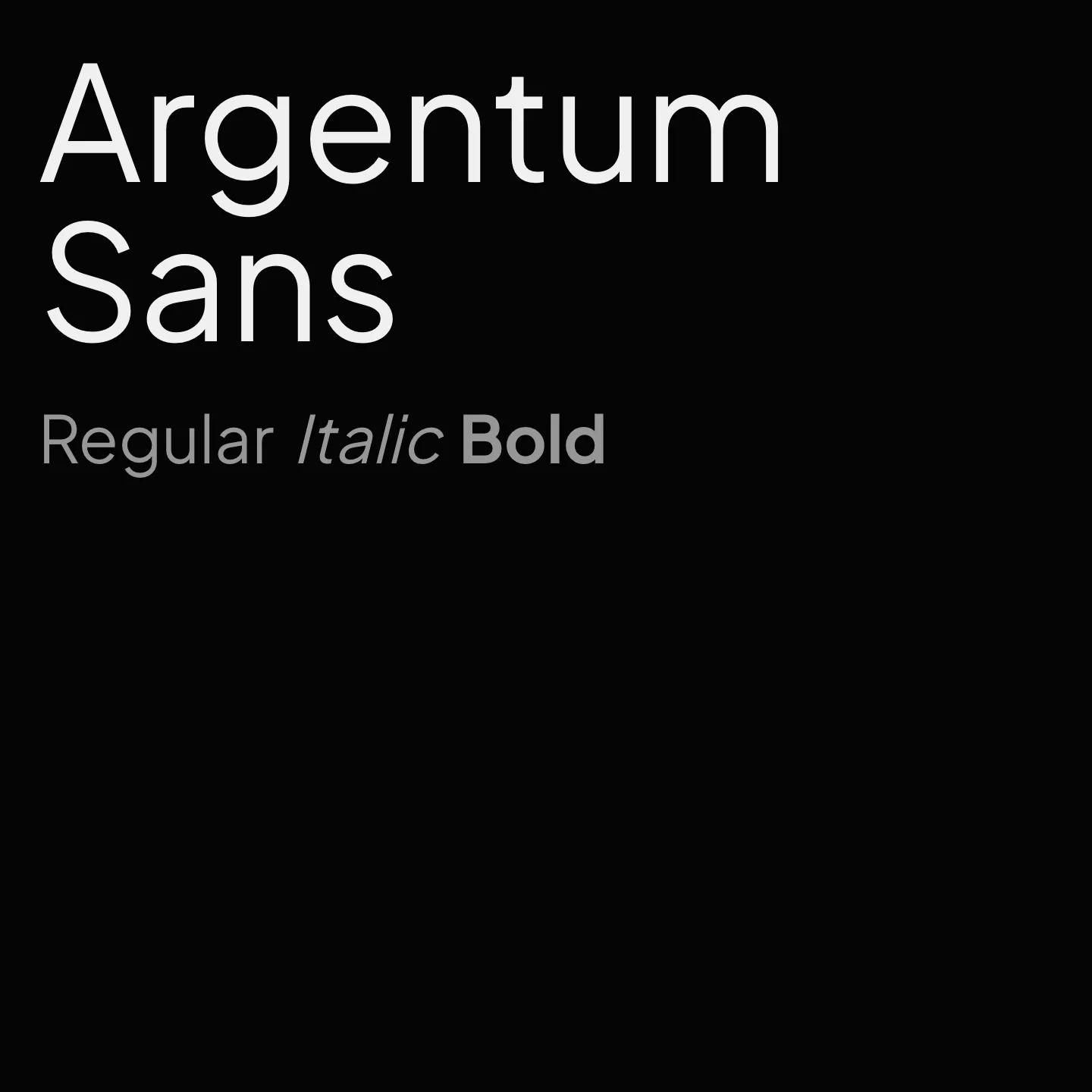 Argentum Sans