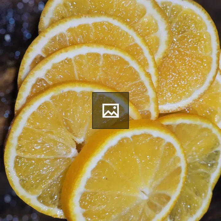 Fresh orange citrus slices