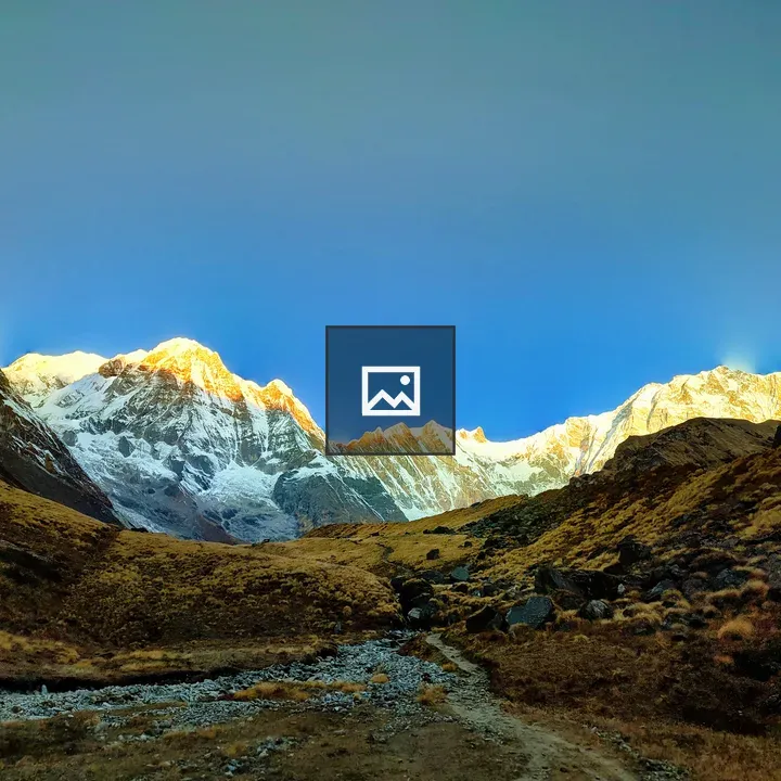 Sunrise over Annapurna Peaks
