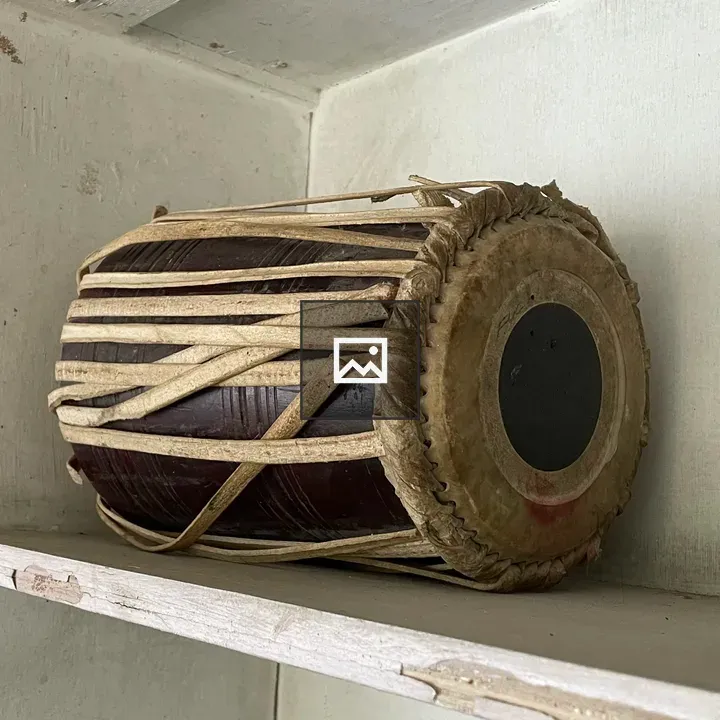 Traditional wooden hand drum