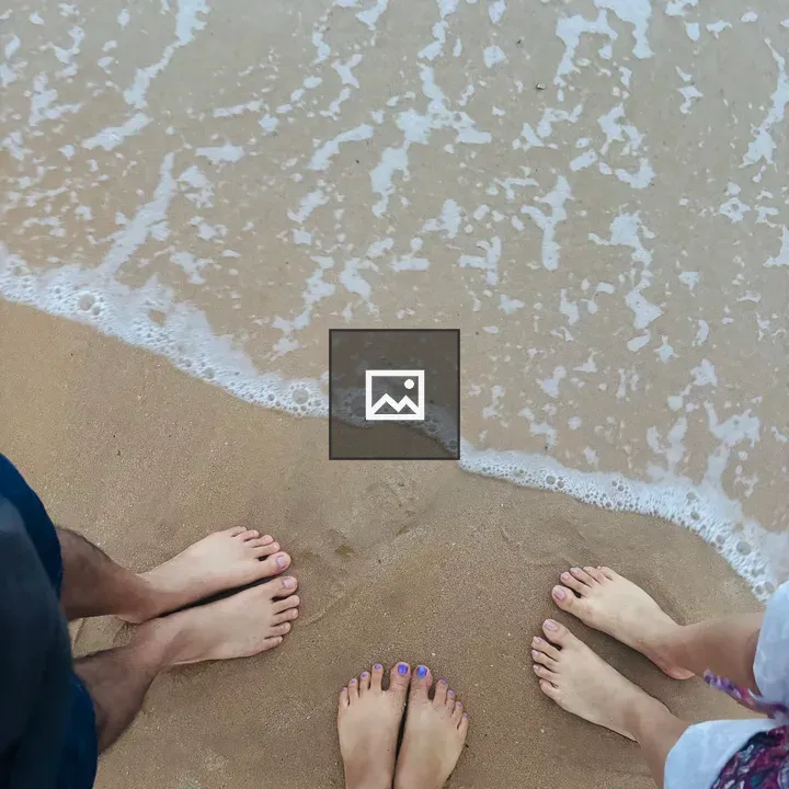 Three Feet on Sandy Beach