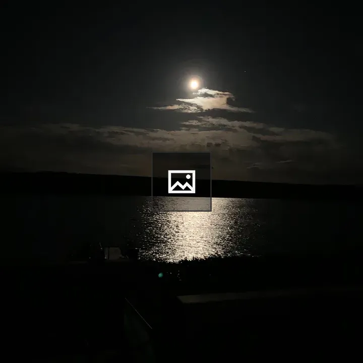 Moon Over Cottage at Gambo Pond