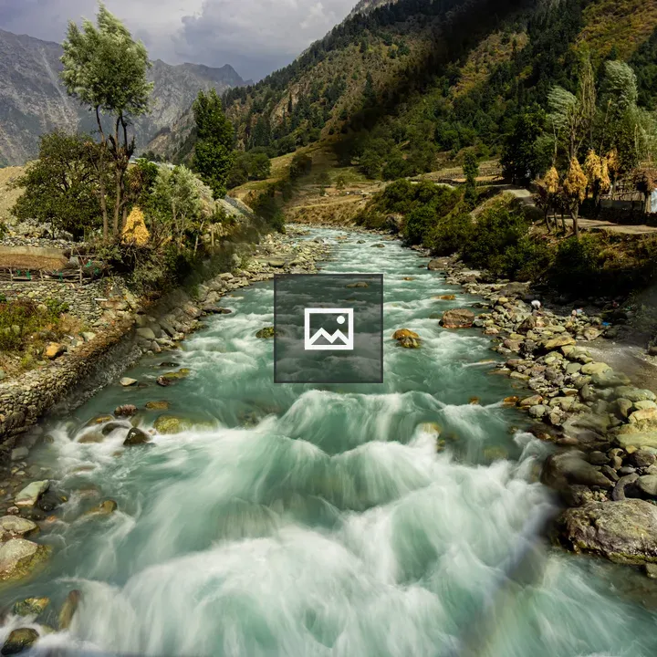 Stream in Mountain Valley