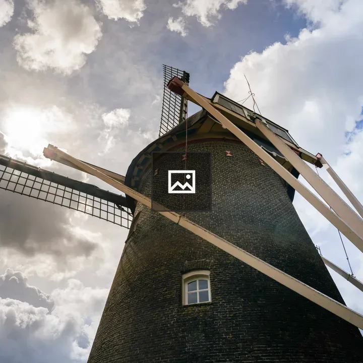 Dutch windmill up close