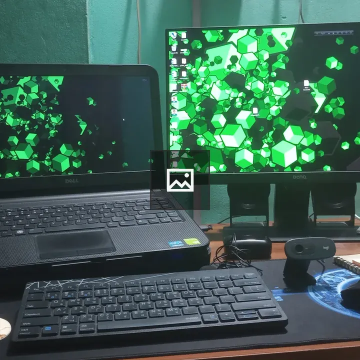 Working desk of Ibrahim