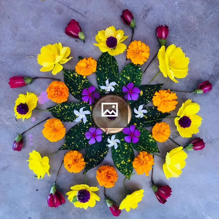 Rangoli Flower Pot Details