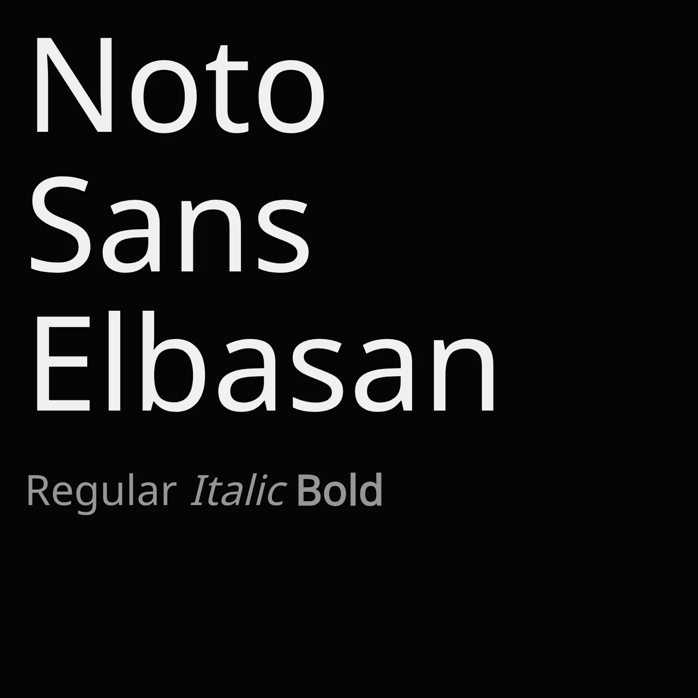 Noto Sans Elbasan