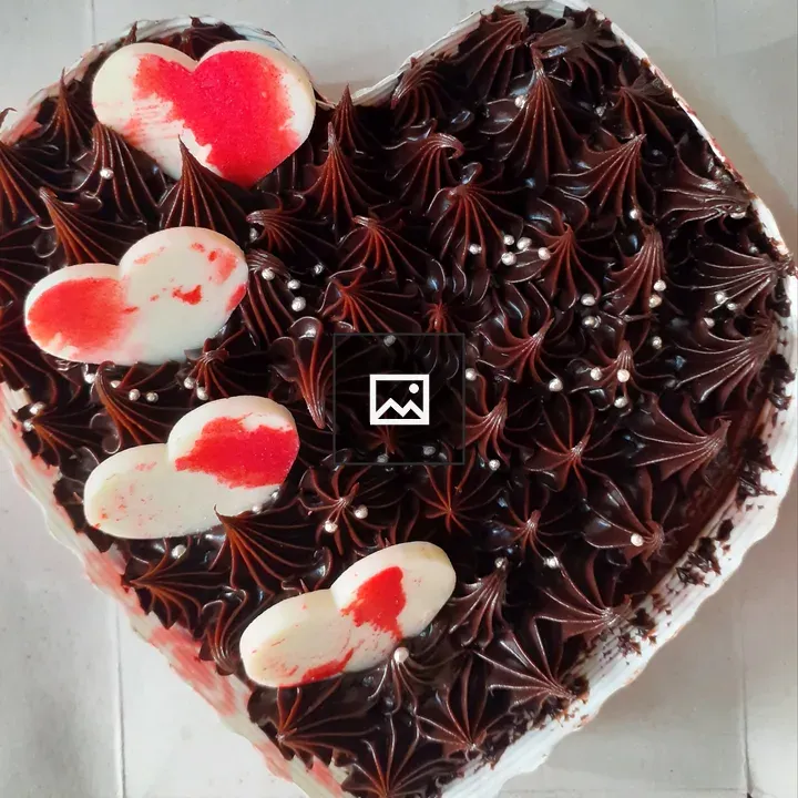 Heart-shaped Chocolate Cake