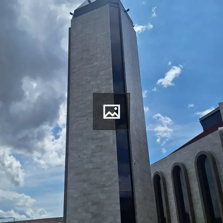 Church Bell Tower from Low Angle
