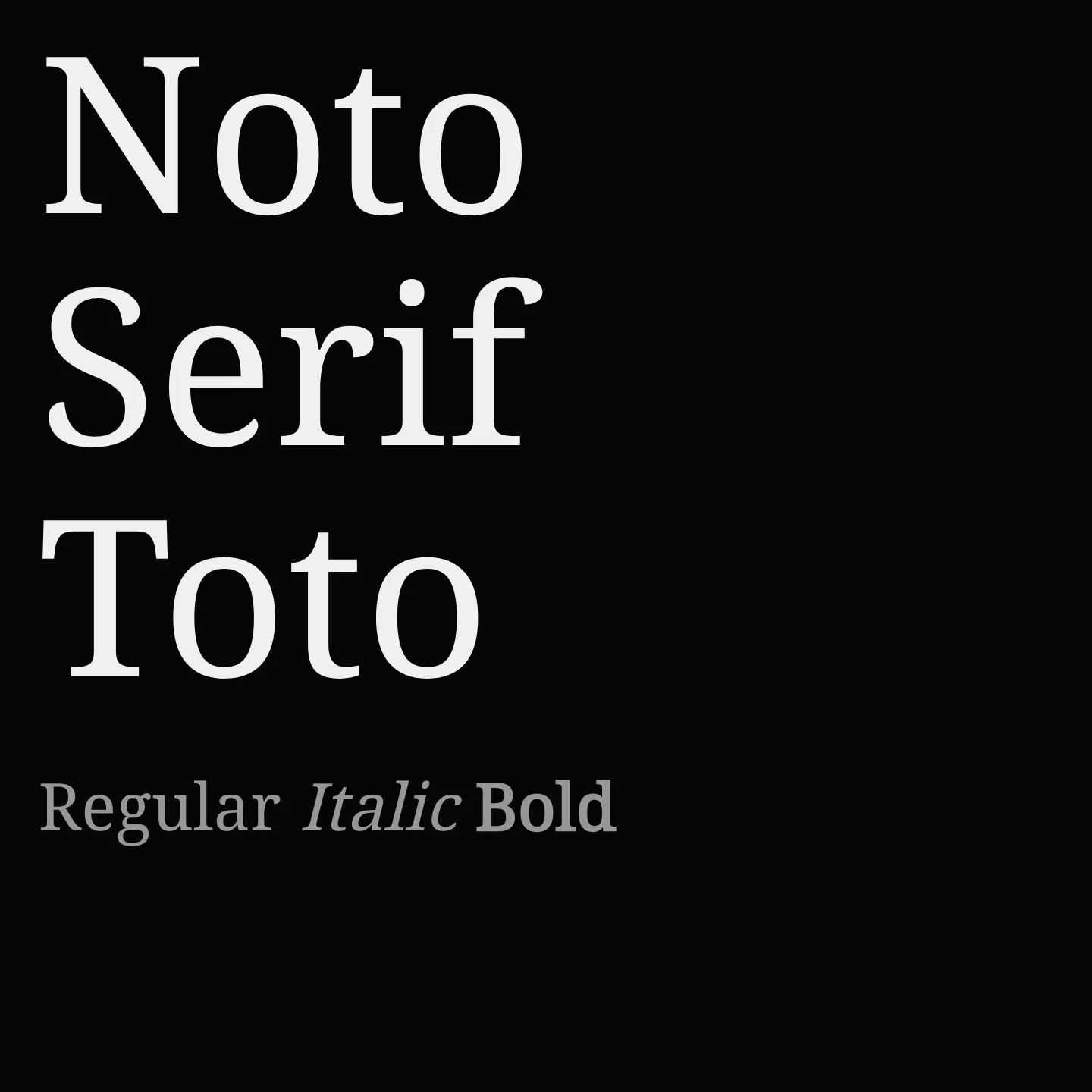 Noto Serif Toto