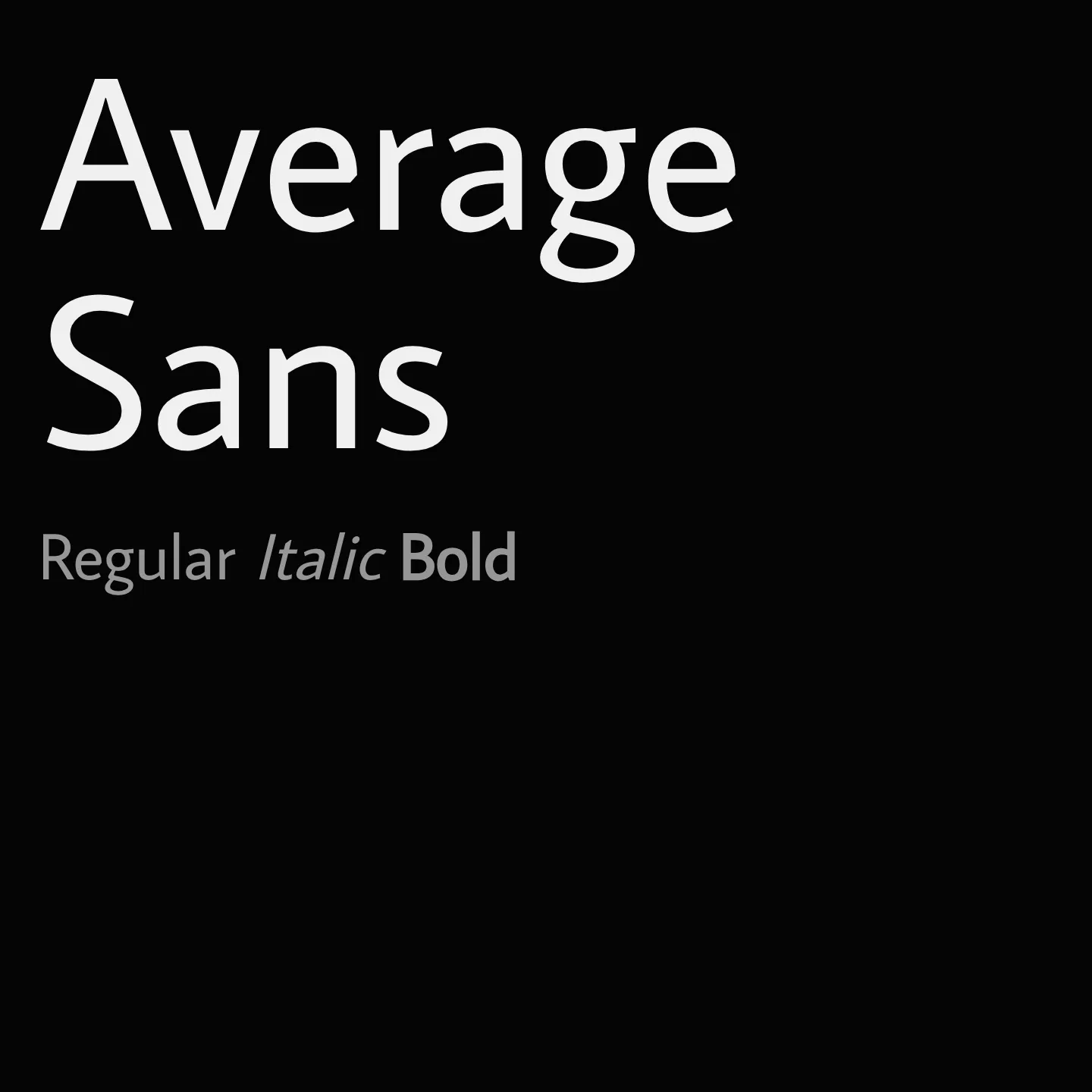 Average Sans
