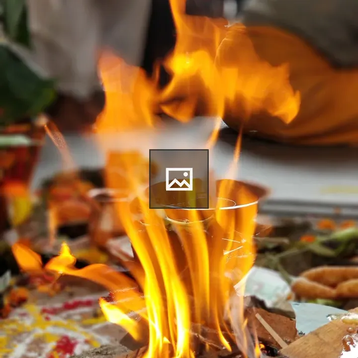 Fire and flames of wood