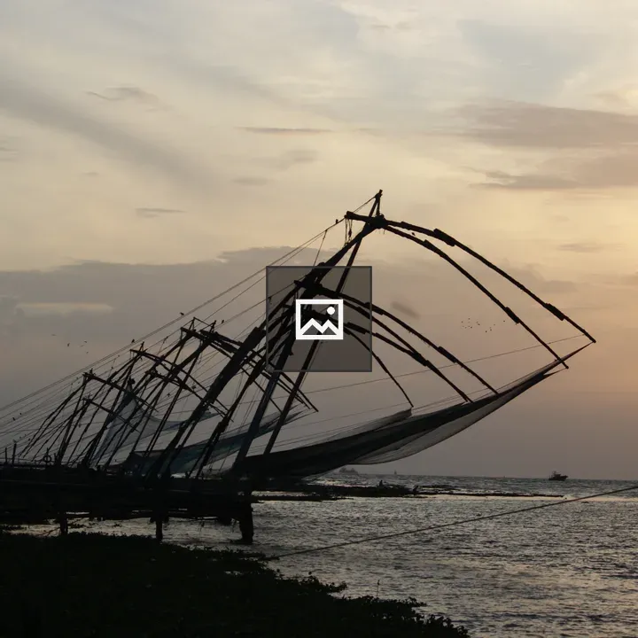 Chinese fishing net Kochi scene