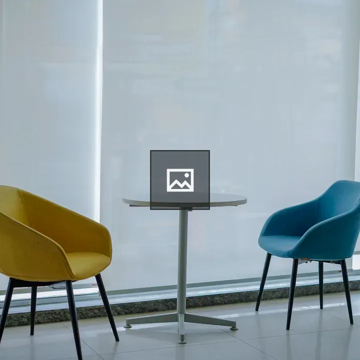 Round table with chairs