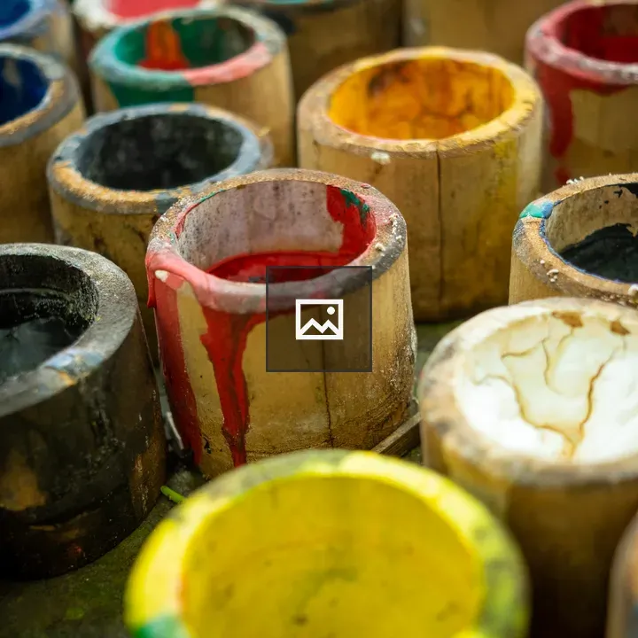 Paint equipment at umbrella factory