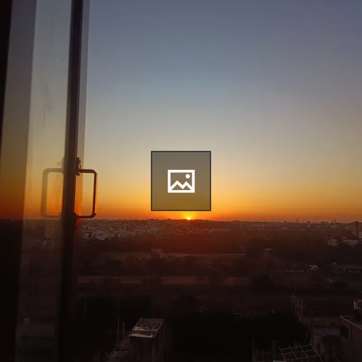 Sunset View from a Window