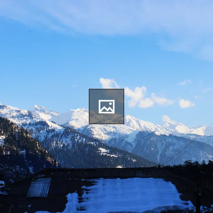 Snowy hills landscape