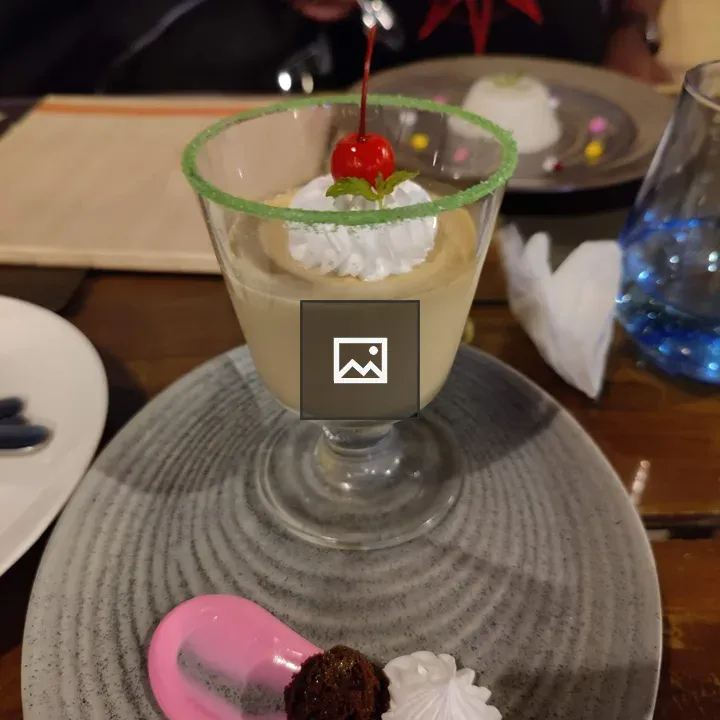 Tea pudding dessert