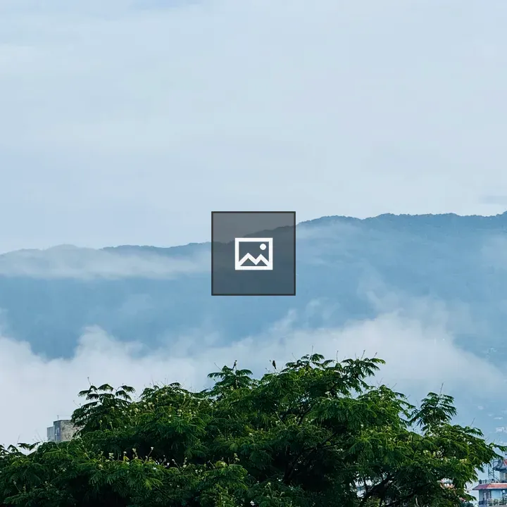 Misty Mountains Over Budhanilkantha