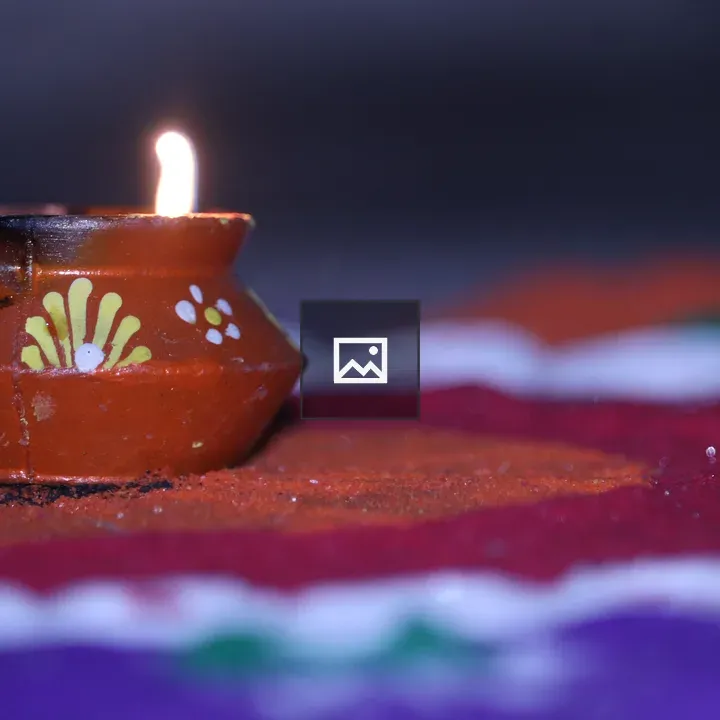 Diwali Diya on Rangoli