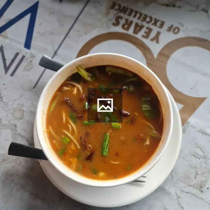 Buff noodles with soup