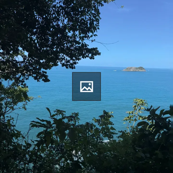 Ocean View with Island in Distance