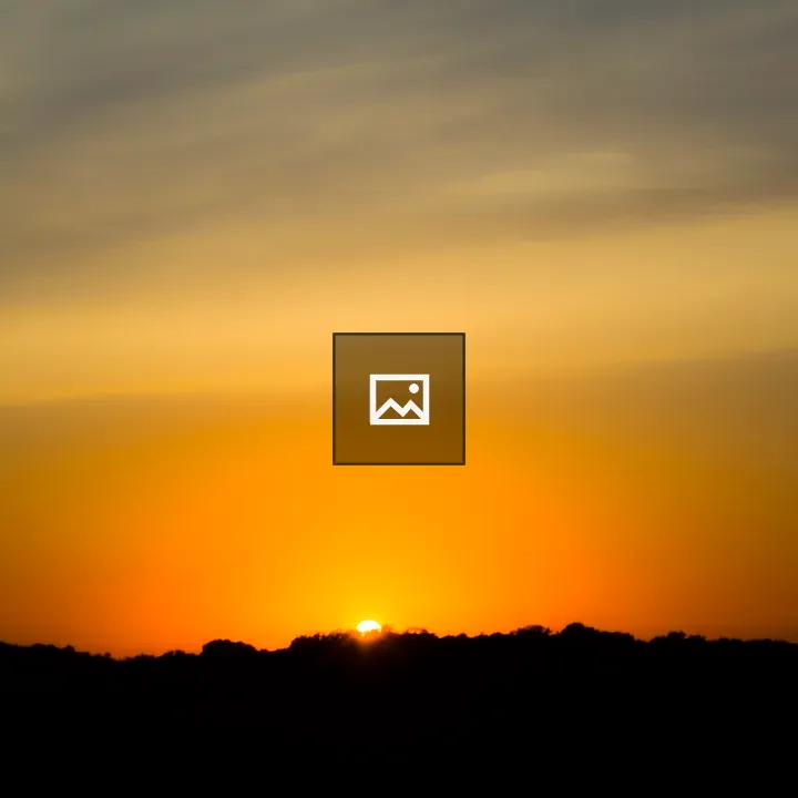 Sunset over silhouettes and trees