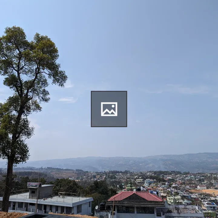 Shillong city rooftops view