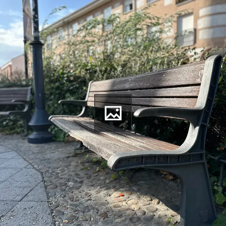 Wooden Park Bench