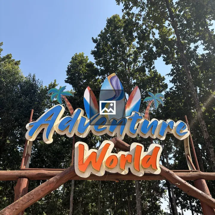 Adventure World Sign**,