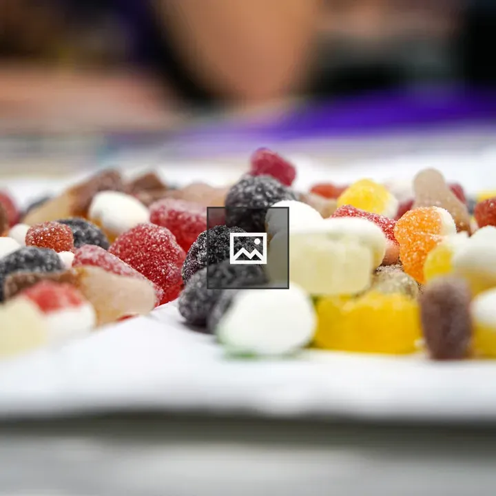 Gummy candies close-up