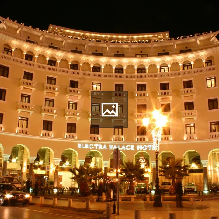 Hotel building at night