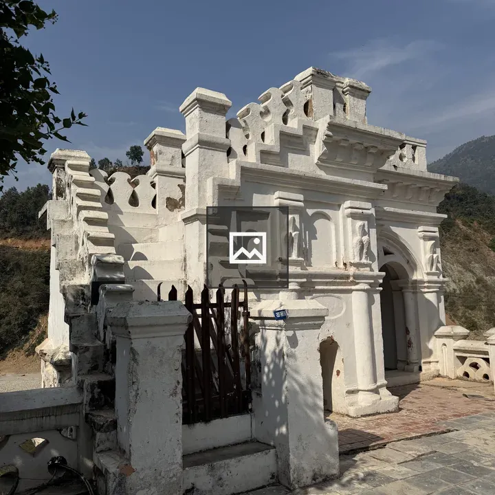 Partially Weathered White Structure