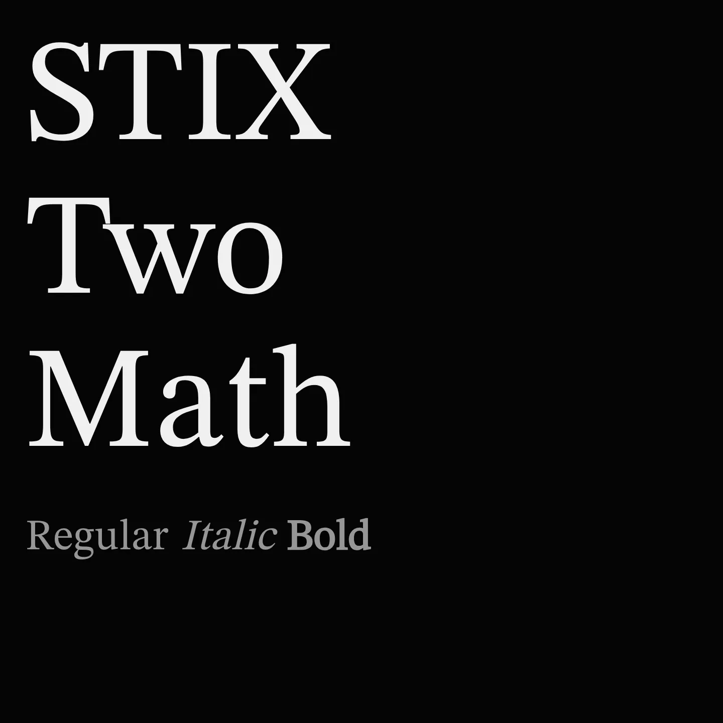 STIX Two Math