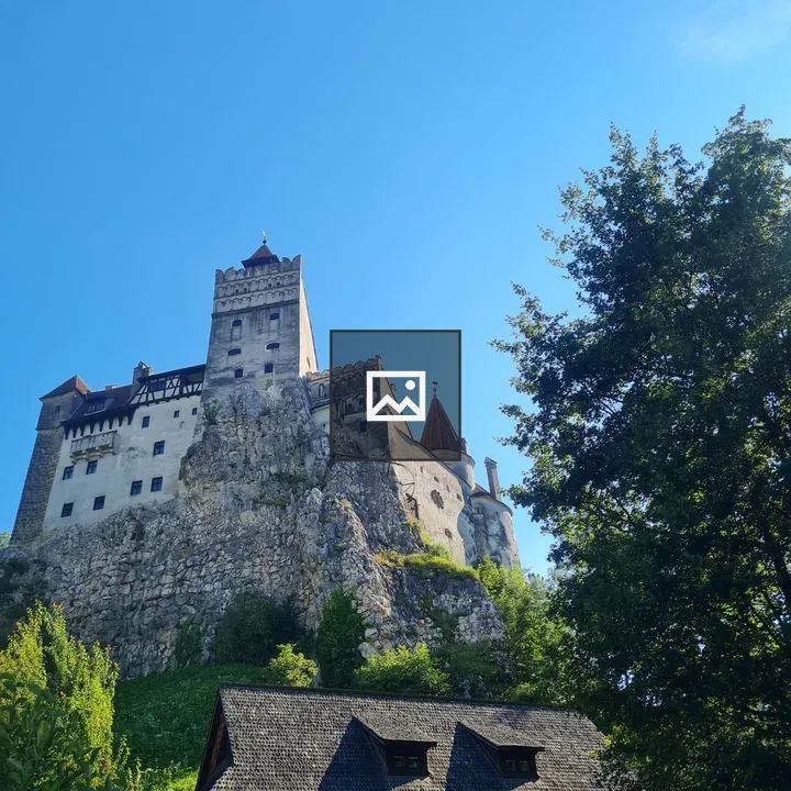 Majestic castle on rugged cliff