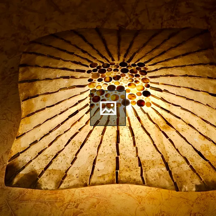 Ceiling light with warm glow
