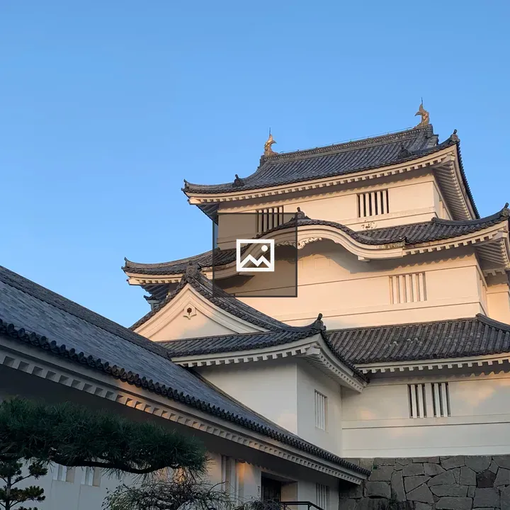 Otaki Castle at Sunset