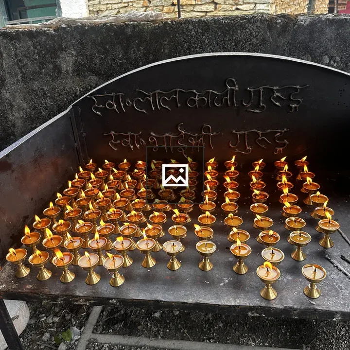 Lamps at Gurung Death Ritual