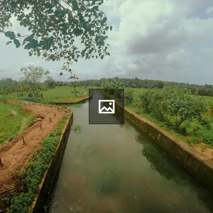 Village canal scenery